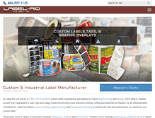 Tablet Screenshot of label-aid.com